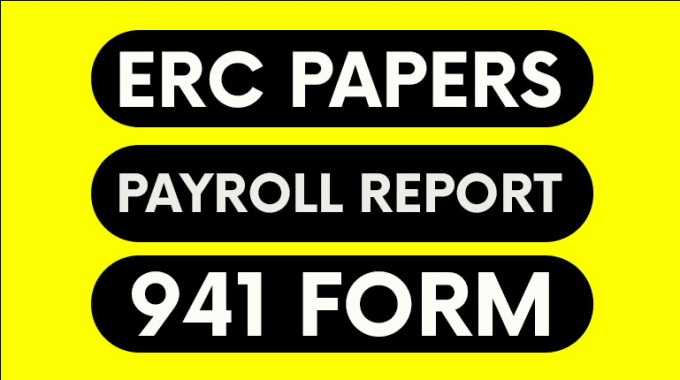 Gig Preview - Make paper work for erc, payroll report, 941 for employee retention credit