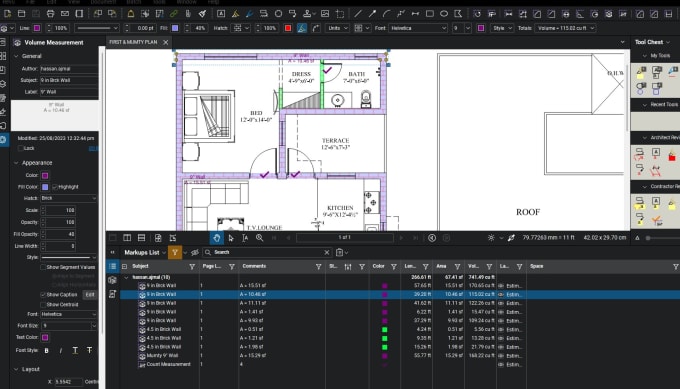 Gig Preview - Do material and quantity takeoff and cost estimation