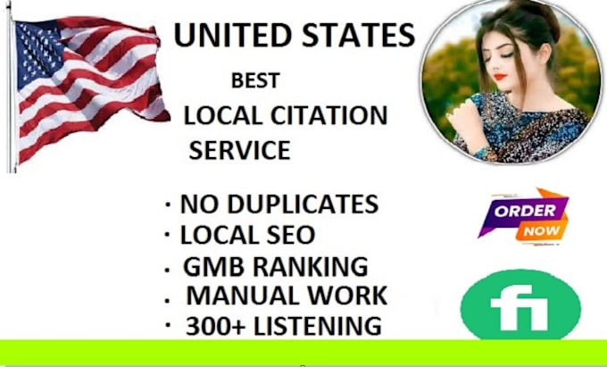 Gig Preview - Do USA local citations for local SEO