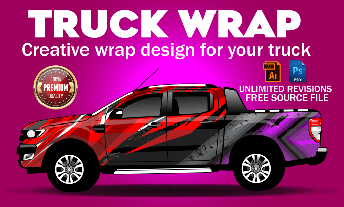 Gig Preview - Do professional van wrap design, vehicle wrap, car wrap design and truck wrap