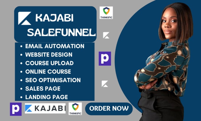 Gig Preview - Kajabi website design kajabi online course kajabi sales funnel