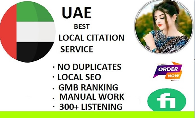 Gig Preview - Do uae, dubai local citations and directory submissions for local SEO backlinks