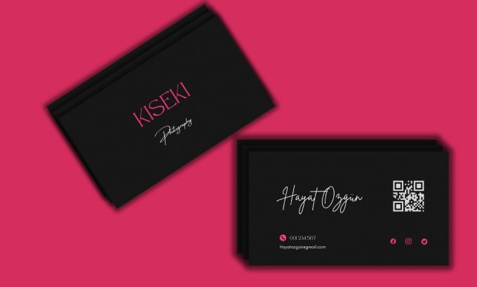 Gig Preview - Design a stylish business card with qr code