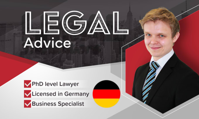 Gig Preview - Be your german lawyer