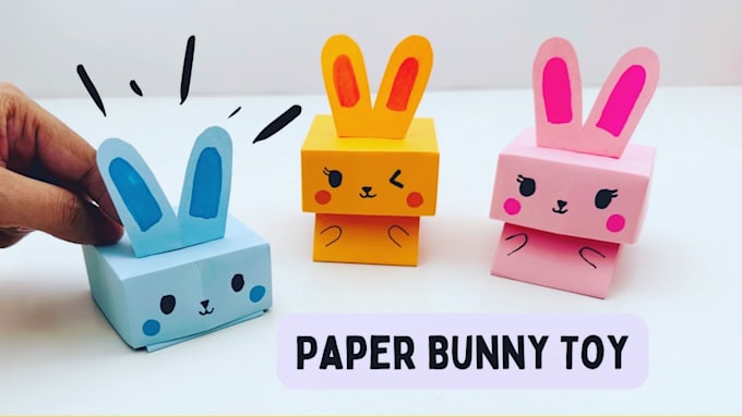 Gig Preview - Make kids DIY paper craft videos for youtube channel