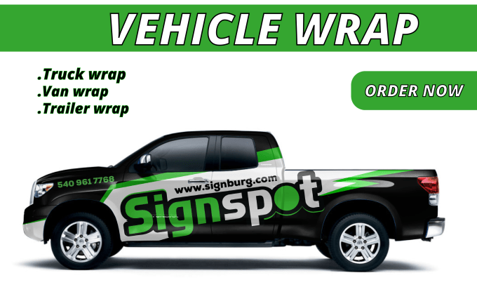 Gig Preview - Design creative vehicle wrap design for your car, van, truck