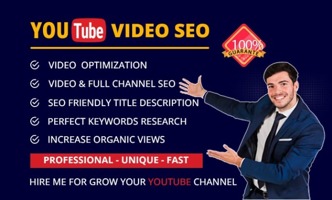 Gig Preview - Do youtube video SEO specialist for get organic views