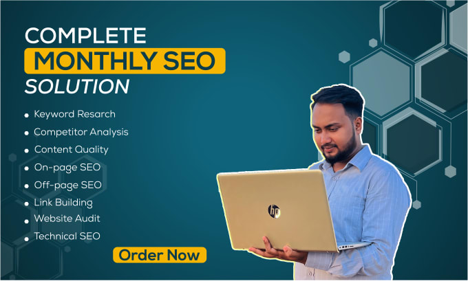 Gig Preview - Provide full monthly SEO solution for google top ranking