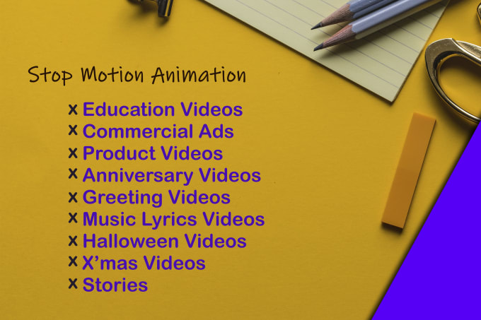 Gig Preview - Create a professional stop motion animation for any idea