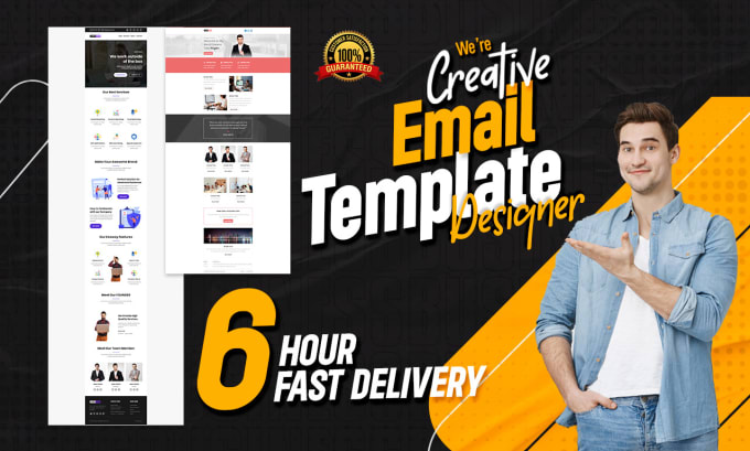 Gig Preview - Design mailchimp html email template newsletter  within 6 hour