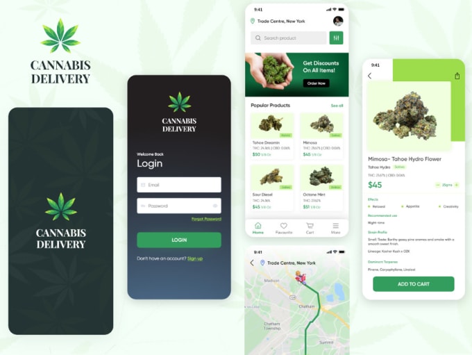 Gig Preview - Develop cannabis app, smoking app, cbd website android and ios