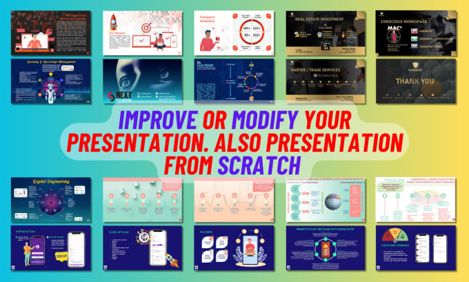 Gig Preview - Improve and modify powerpoint presentation slides design in 24 hours