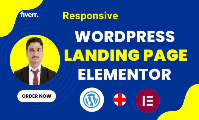 Gig Preview - Create elementor landing page or wordpress website with elementor pro