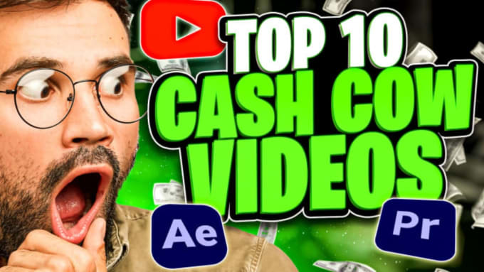 Gig Preview - Do youtube top 10 videos and faceless cash cow videos editing