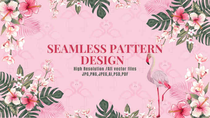 Gig Preview - Design seamless patterns for textile, floral fabric prints