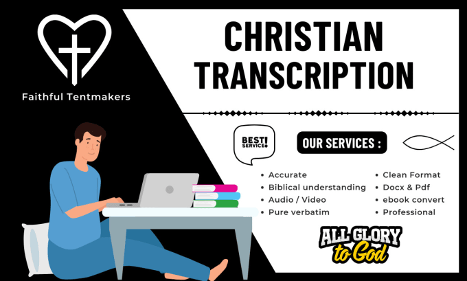 Gig Preview - Accurately transcribe christian sermon, podcast, interview transcription