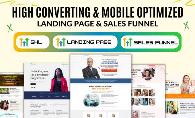 Gig Preview - Build gohighlevel funnel, gohighlevel website, gohighlevel sales funnel