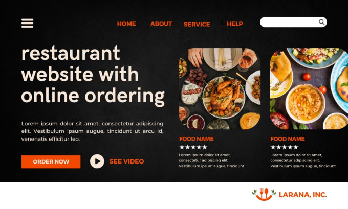 Gig Preview - Build your restaurant website with online food ordering system