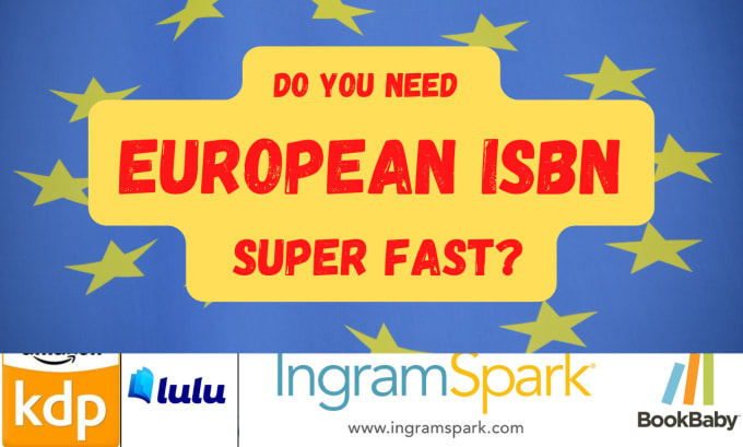 Gig Preview - Assign your book european isbn number and barcode with imprints