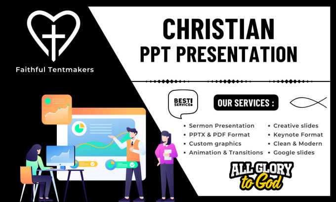 Gig Preview - Create christian powerpoint presentation for sermon in church