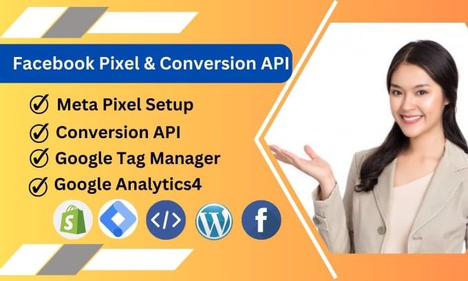 Gig Preview - Setup facebook pixel shopify, conversion API, fix pixel or tag manager setup