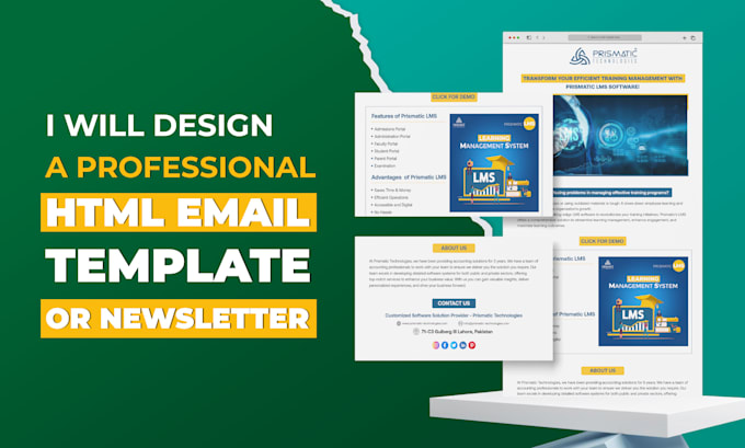 Gig Preview - Design a professional HTML email template or newsletter