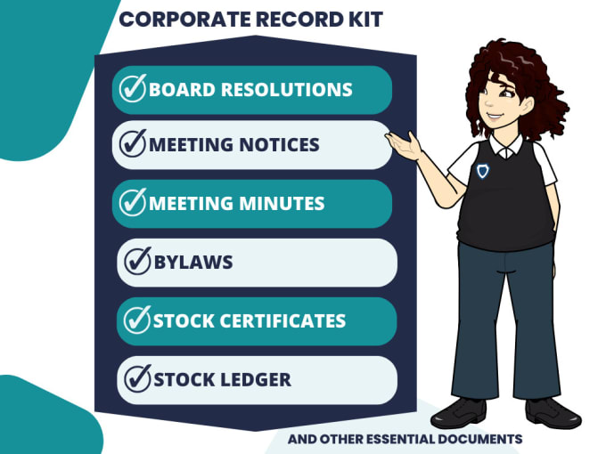 Gig Preview - Draft corporate records kit for your llc, c corp, or s corp