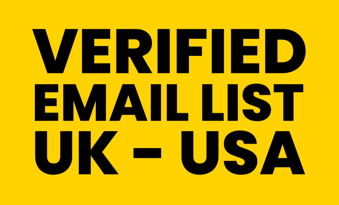 Gig Preview - Provide high quality US UK email database, verified leads