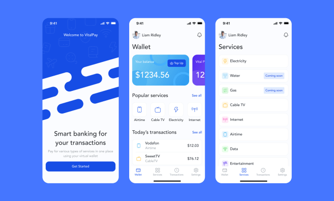 Gig Preview - Do fintech mobile app finance mobile UX UI design