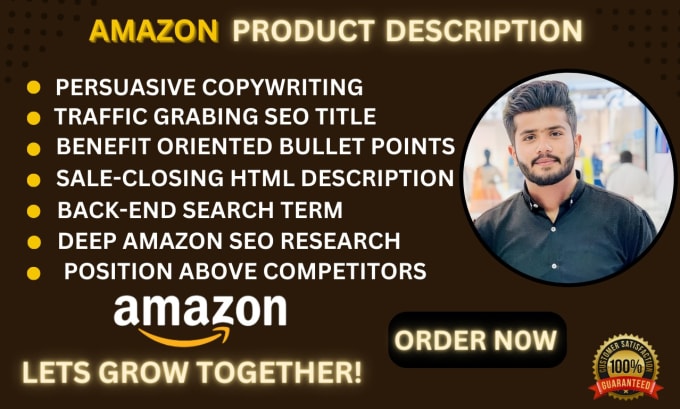 Gig Preview - Write amazon fba listing description with SEO optimization