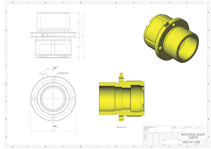 Gig Preview - Do 2d mechanical drawings in autocad and solidworks provide draughtsman services