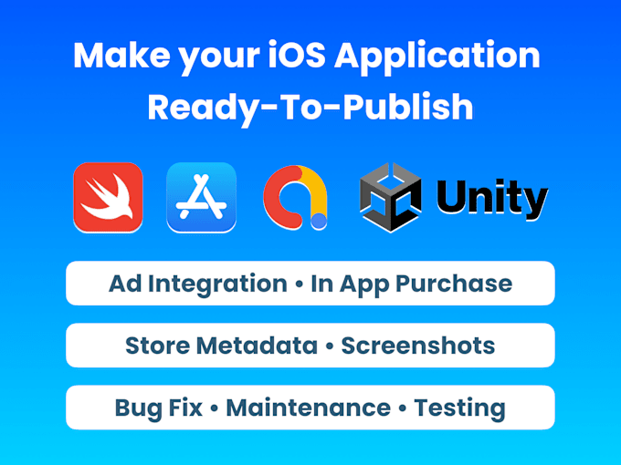 Gig Preview - Make your ios application ready to publish with in app purchase ad integration