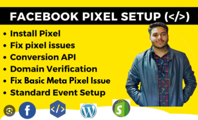 Gig Preview - Setup or fix meta facebook pixel