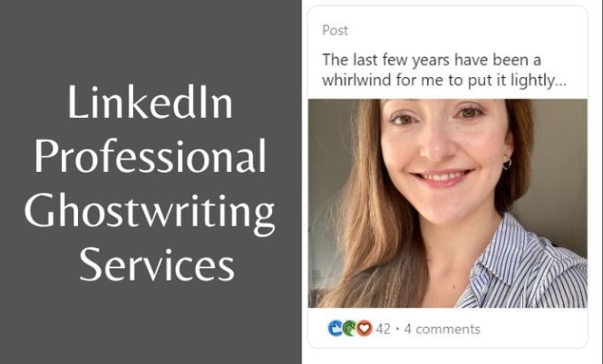 Gig Preview - Be your professional ghostwriter on linkedin