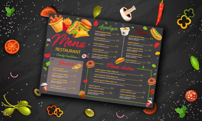 Bestseller - do design attractive and professional food or restaurant menu with price list