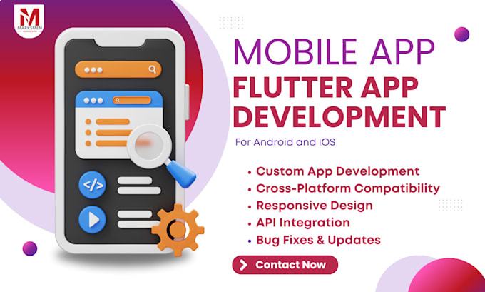 Gig Preview - Do flutter app development for ios and android, expert flutter mobile developer