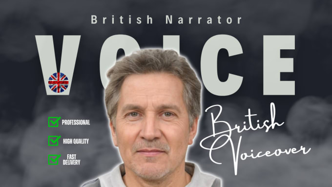 Gig Preview - Record a documentary british youtube male voice over narrator