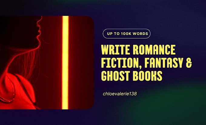 Gig Preview - Ghostwrite romance fiction book, fantasy book, ghost book up to 100k words