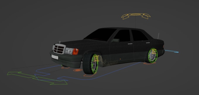 Gig Preview - Rig your 3d cars and vehicles in blender