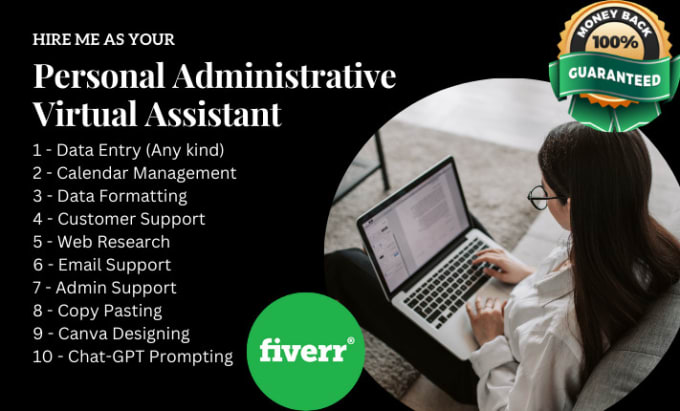 Gig Preview - Be your personal administrative virtual assistant