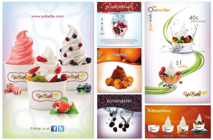 Gig Preview - Design ice cream or food posters, banners and flyers