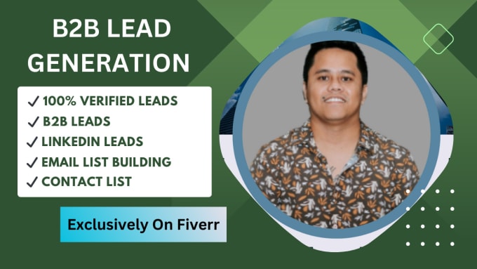 Gig Preview - Do b2b lead generation for any industries