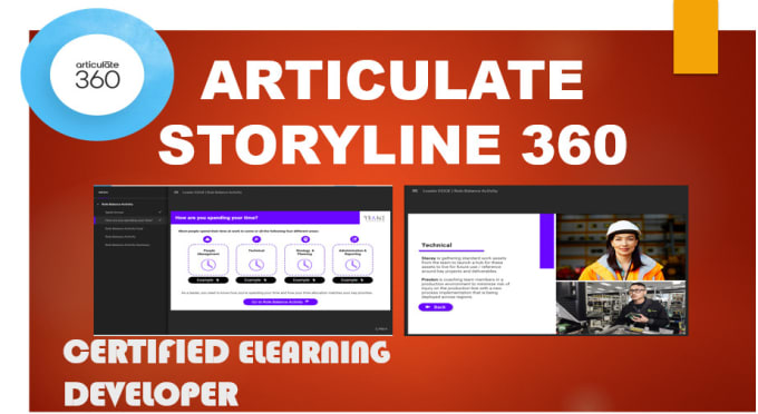 Gig Preview - Design your elearning course on articulate storyline, rise