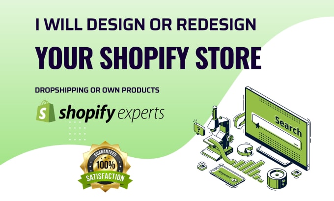 Gig Preview - Design or redesign your shopify store