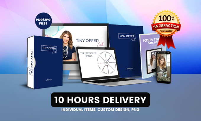 Gig Preview - Design 3d digital product mockup, course mockup, ecover bundle, ebook