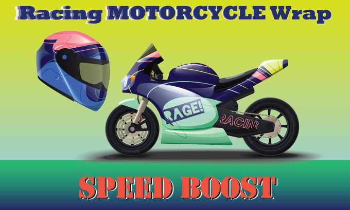 Gig Preview - Do custom racing motorcycle, bike wrap, jet ski wrap