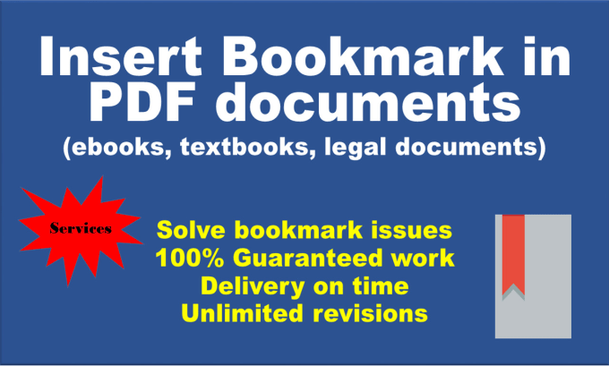 Gig Preview - Add bookmarks of ebooks and convert docs in PDF