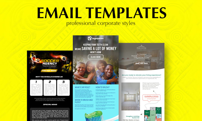 Gig Preview - Design responsive email templates and newsletter for ads