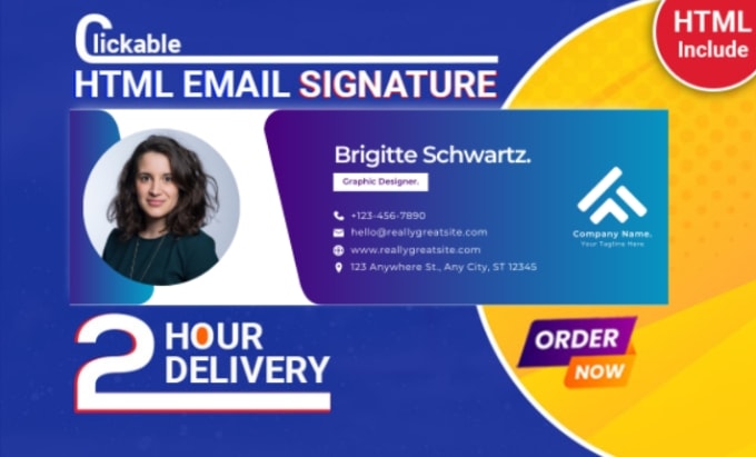 Gig Preview - Create professional HTML email signature, clickable html email signatures