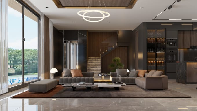 Gig Preview - Provide 3d interior design services and renderings